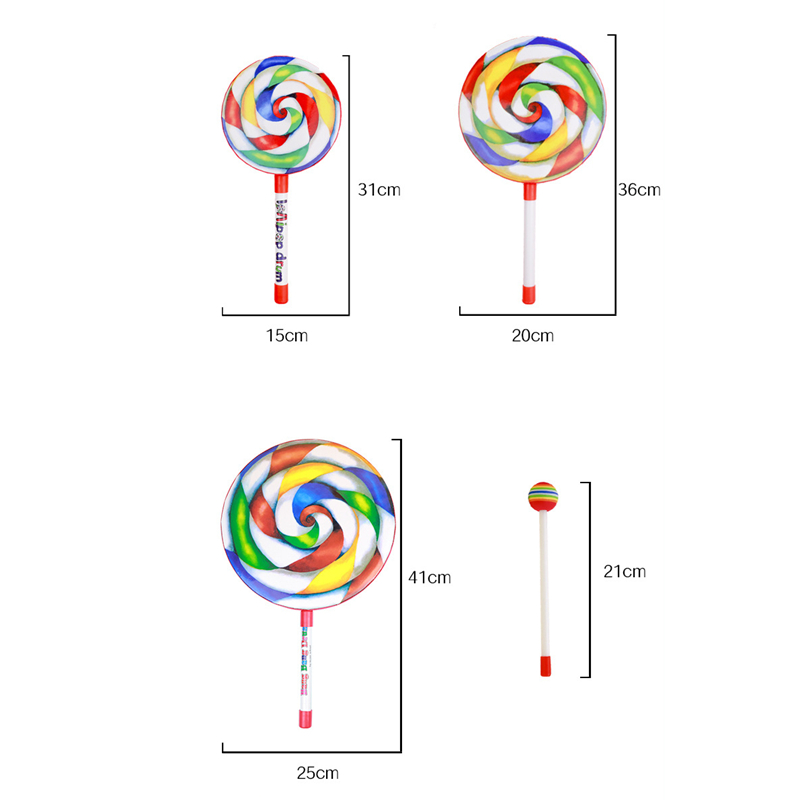 Audio Music Lollipop - طبلة يدوية تعليمية للأطفال الصغار على