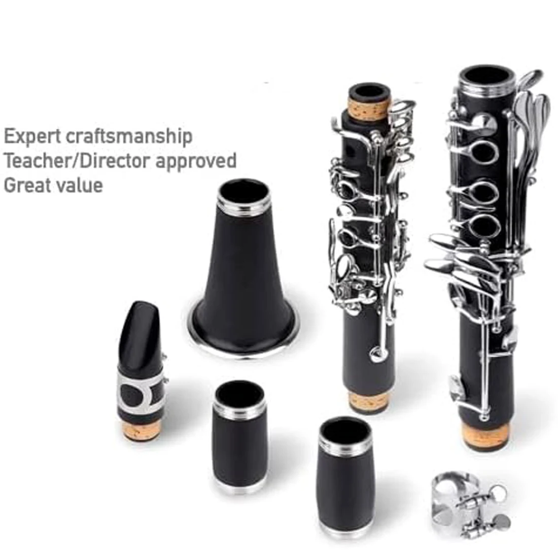SLADE Clarinet Bb Flat 17 مفتا - مراجعة Clarinet Care Kit وسعره
