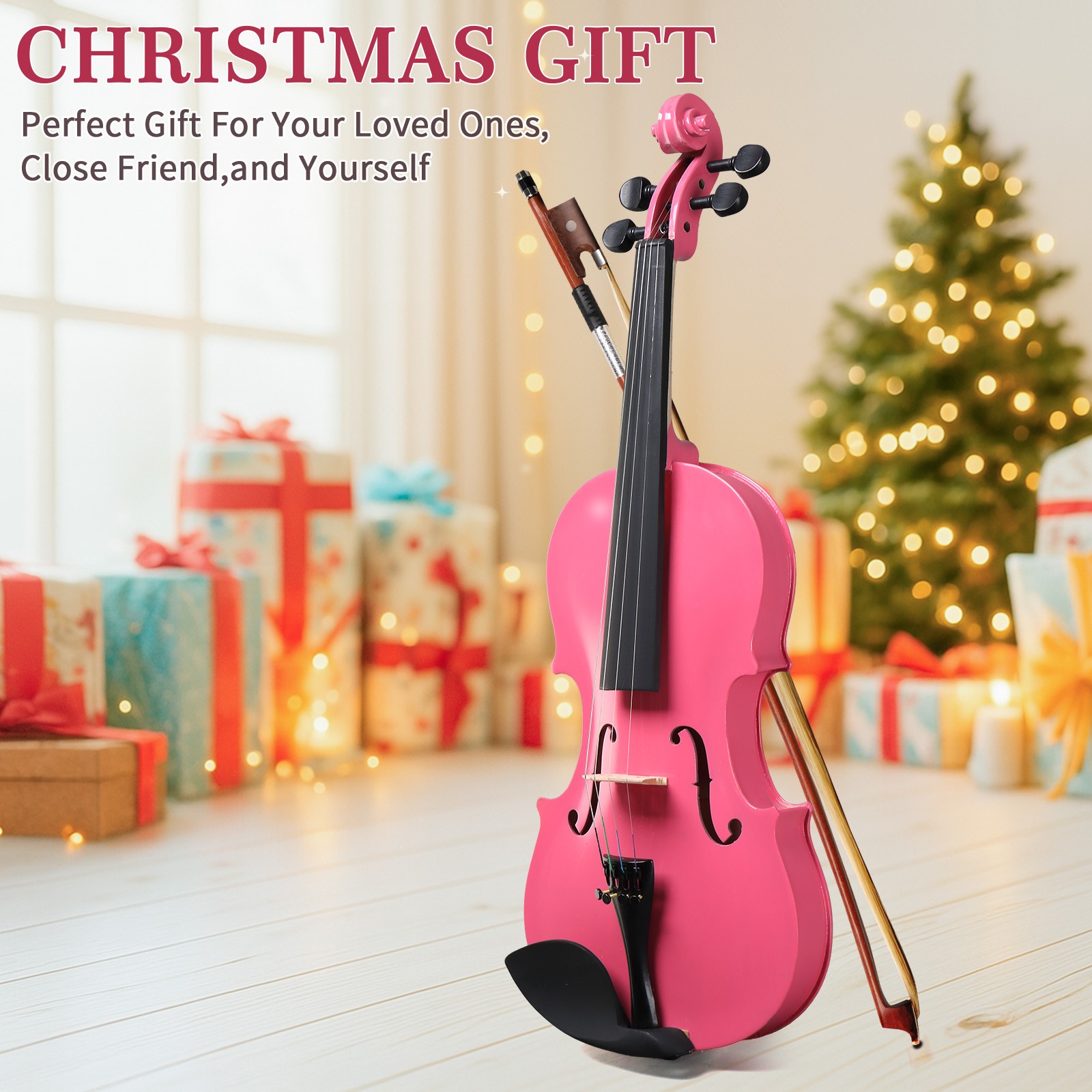 كمان أكوستيك جديد للأطفال مقاس - مراجعة Violin Rosin Bow وسعره