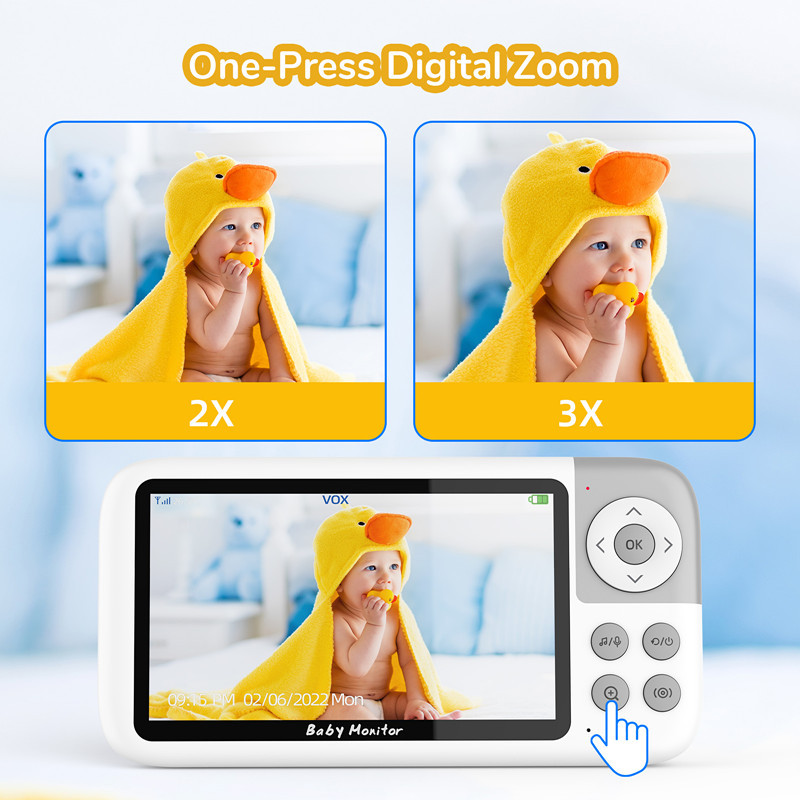 شاشة مراقبة أطفال LCD مقاس 5 ب - مراجعة Zoom Audio Music وسعره
