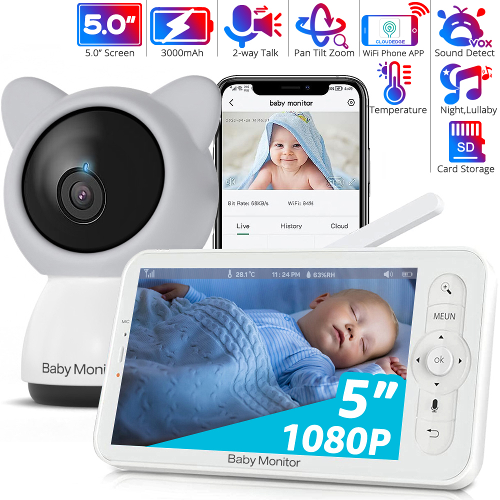 جهاز مراقبة الطفل واي فاي مع ت - مراجعة Audio Detect Music وسعره